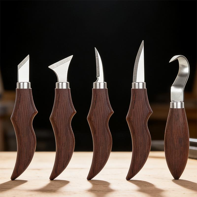 5Pcs Wood Carving Knife Set Wi - Wood Chisel Set ulasan dan harga