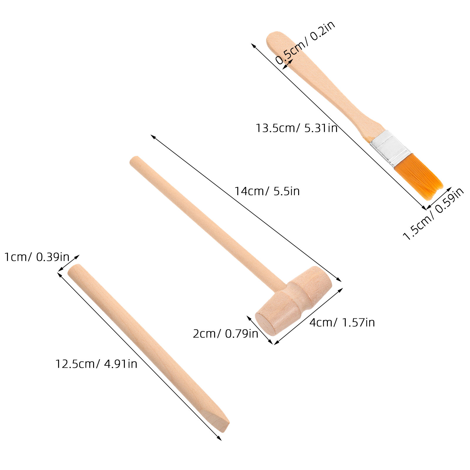 Kids Excavation Tool Set – Woo - Wood Chisel Set ulasan dan harga