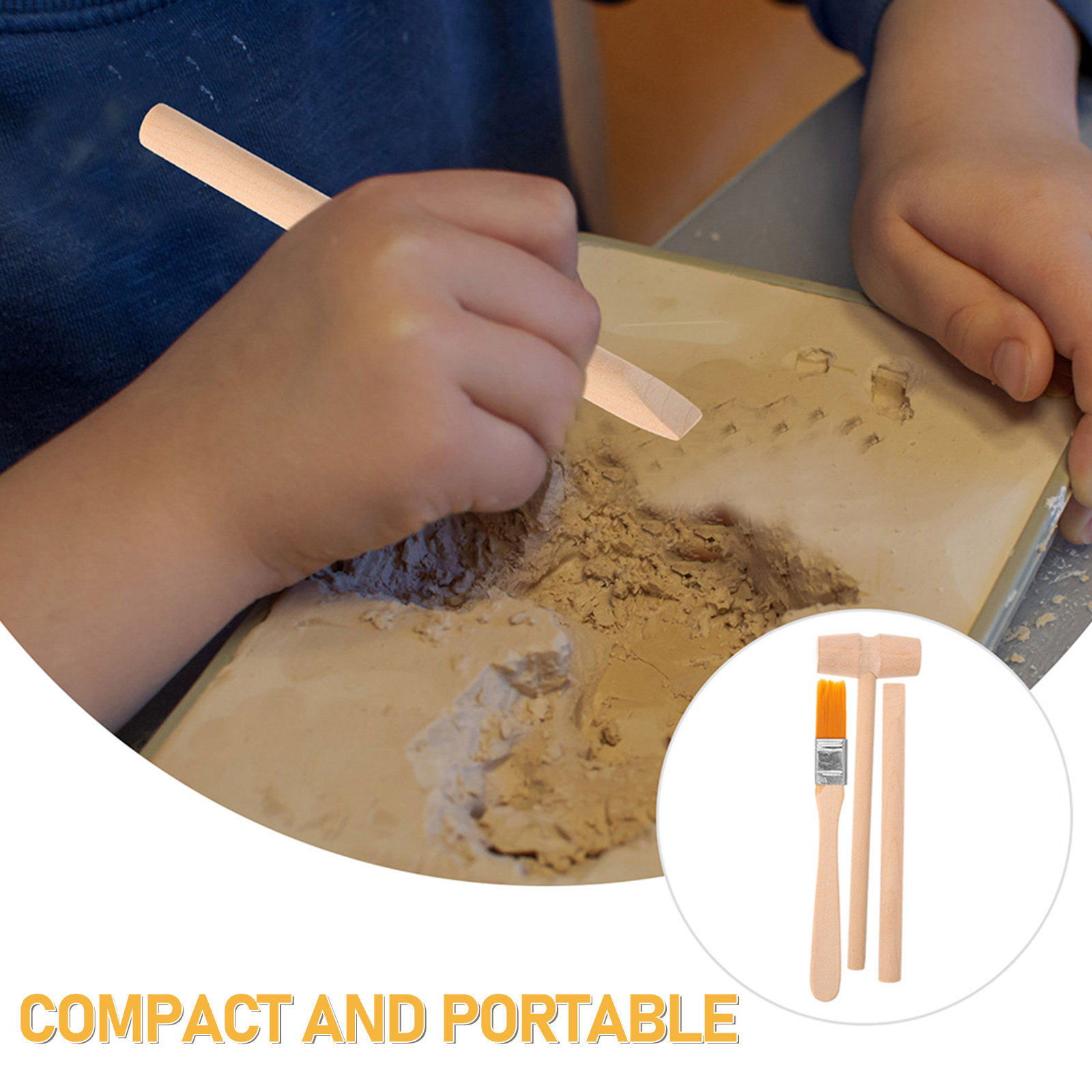Kids Excavation Tool Set – Woo - Wood Chisel Set ulasan dan harga